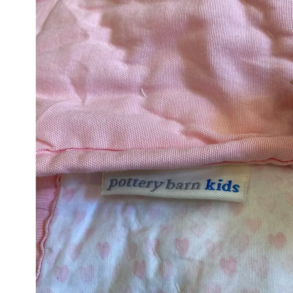Pottery Barn Kids Full/Queen Alexia Quilt ~ 100% Cotton ~ Boho Floral Applique
